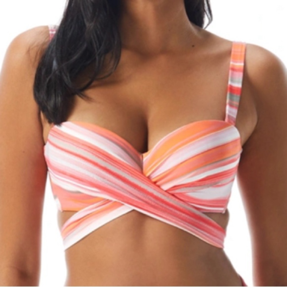 Coco Reef Paloma Stripe 5 Way Cup Size Bikini Top